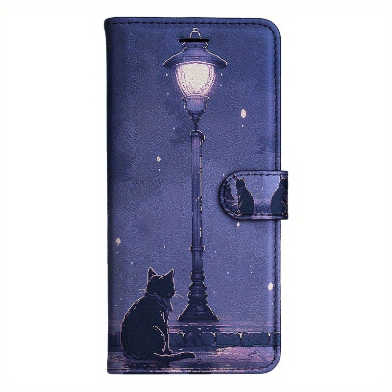 TEMU Phone Case - Wallet Case Featuring Lamp And , Compatible With For Models Including S8, S9, S10, M10, A30s, A50s, Note 10, 20, And