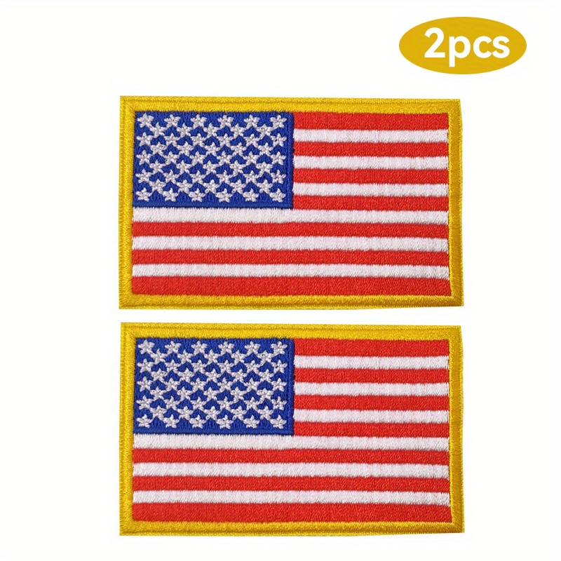 

2pcs Usa Embroidered Patches & - Morale For , , And Military Uniforms