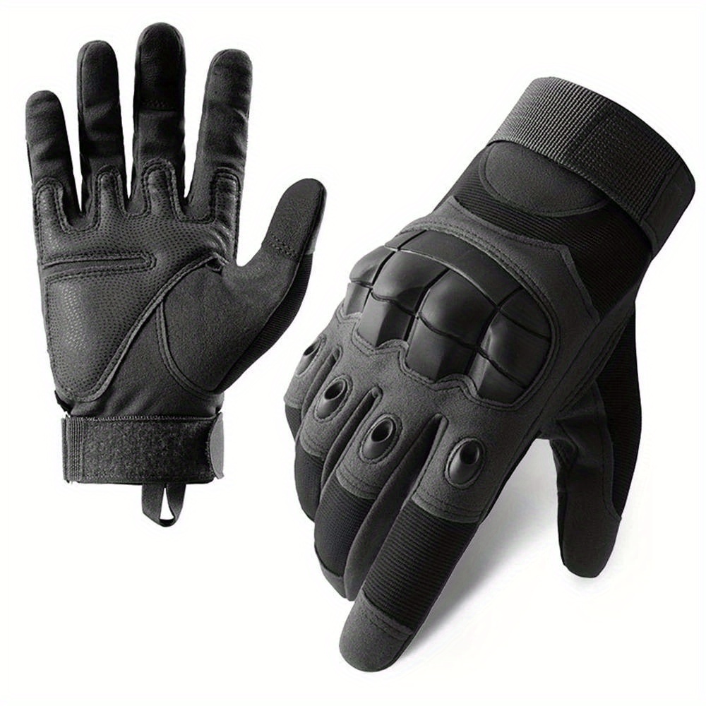 TEMU Motorcycle Gloves Full Finger Gloves Non-slip Motorcycle Outdoor Sport Motorcycle Equipment Motorbiker Racing Gloves