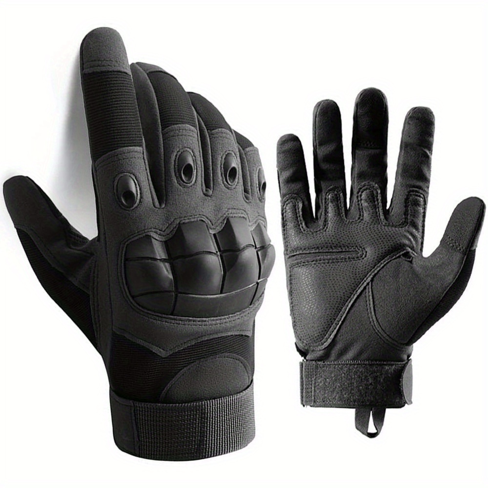 TEMU Motorcycle Gloves Full Finger Gloves Non-slip Motorcycle Outdoor Sport Motorcycle Equipment Motorbiker Racing Gloves