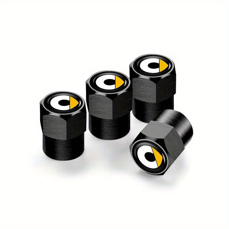 E-shop 4er-Set Premium-Metall-Auto-Logo-Reifenventile - für Smart , Forfour EQ, , und