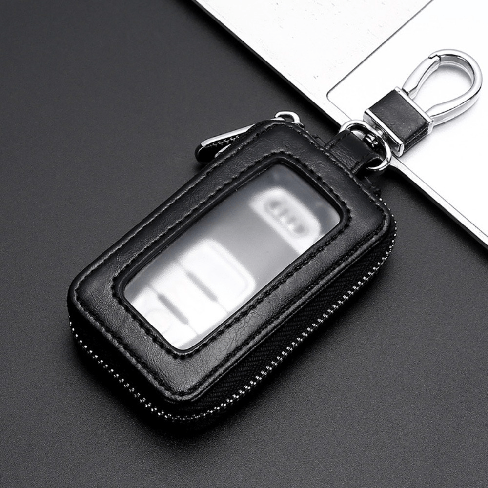 TEMU Universal Pu Car Key Fob - & Key With Closure , , ,