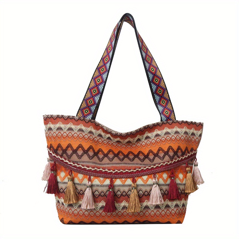 TEMU Bolso , con y borlas, bolso , bolso de de , , y vibrantes
