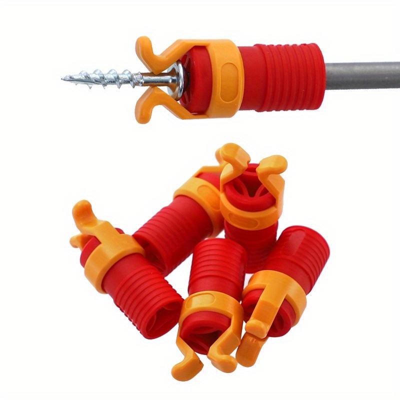 

1pc Plastic Screw Holder Clamp With Fixing Sleeve, Non-electric Woodworking Tool For Secure Screw Installation