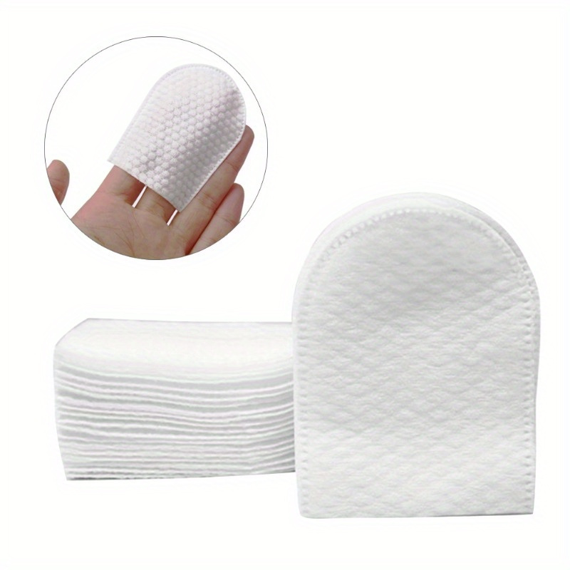 

120pcs Unscented U-shaped Cotton Pads For Face & Nails - Soft Makeup Remover Rounds For Gentle Cleansing