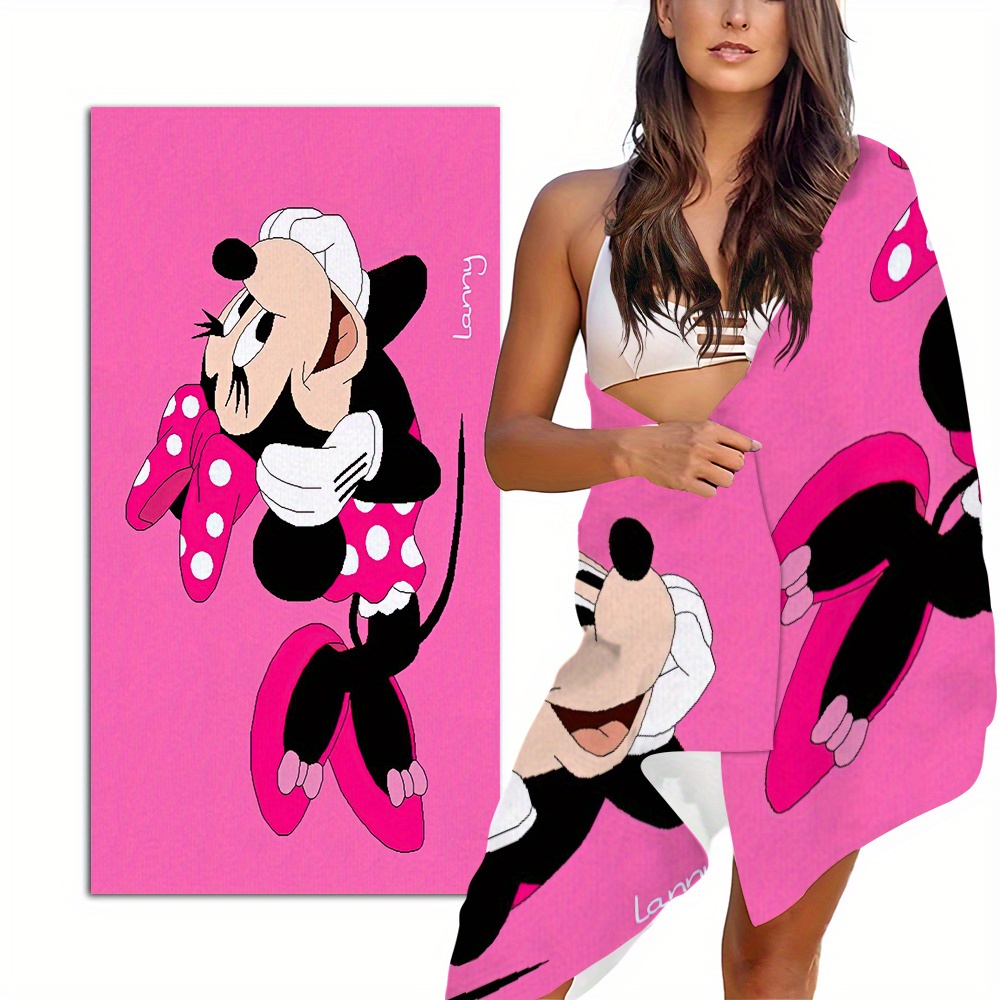 

Disney Cartoon Towel, Waterproof Fashionable And Quick-drying Bath Towel, Outdoor Ultra-fine Fiber Sports Beach Towel