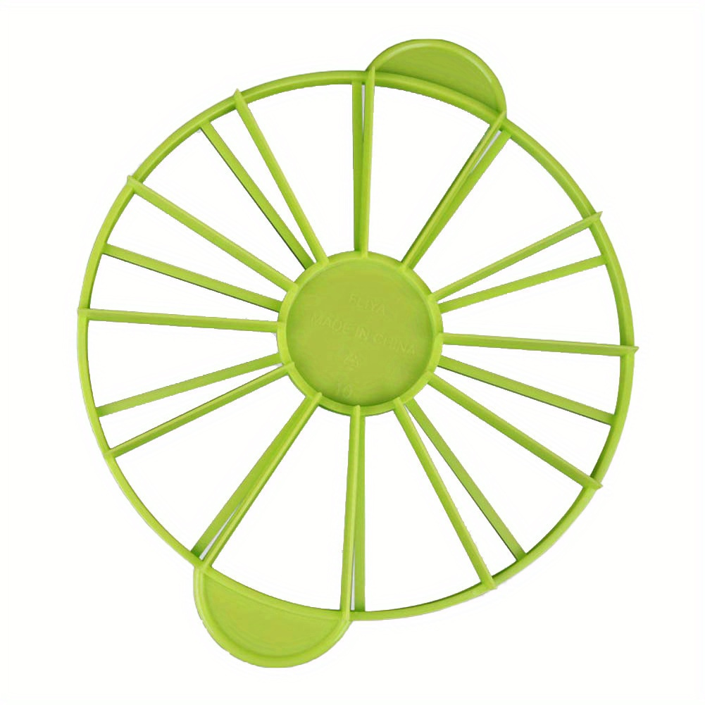 TEMU Round Cake Slicer, Plastic 10/12 Section Divider, Cheese Cutter, Mousse Cake Splitter, Baking Tool For Slices, Food Contact Safe.
