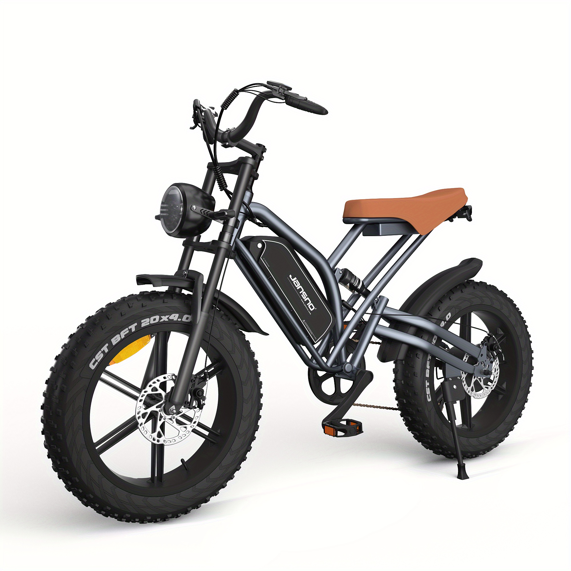 

Electric Bike 20" X 4.0 Electric Bike For Adults With 750w Brushless Motor, Long-lasting 48v 14ah Removable Battery, 7-speed Transmission, 20 Inch Fat Tires, Integrated Wheels