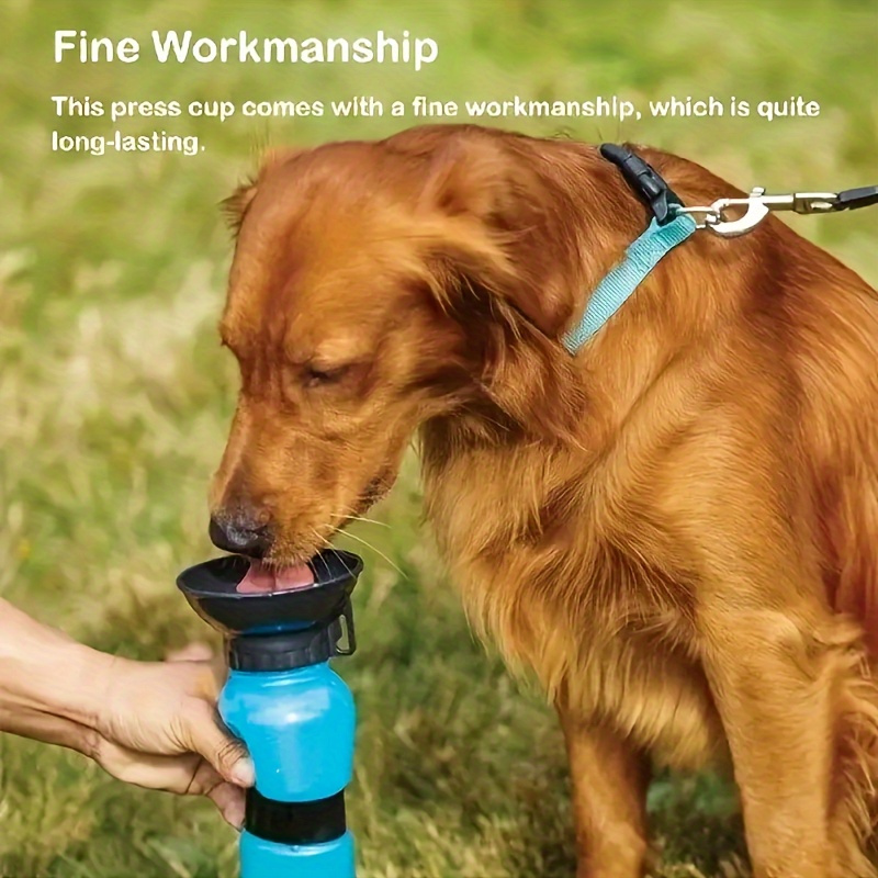 

Leak-proof Portable Dog Water Bottle - Ideal For Travel & Walks, Easy-carry Design, Durable Plastic