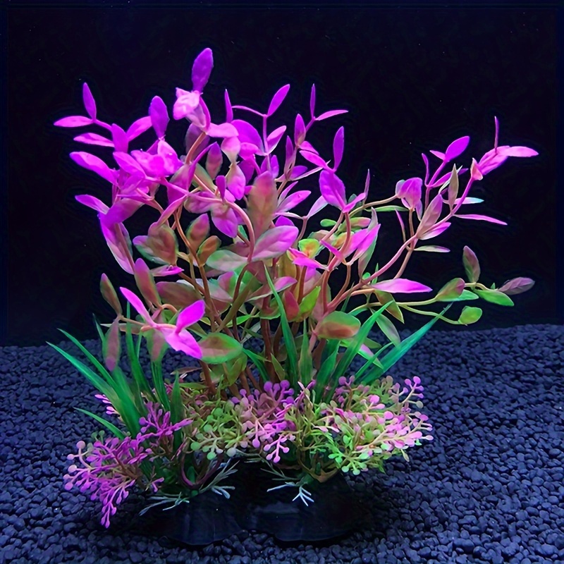

1pcs Aquarium Plastic Plants Decoration, Micro Landscape Simulation Water Grass For Fish Tank Landscaping, Major Material: Pp