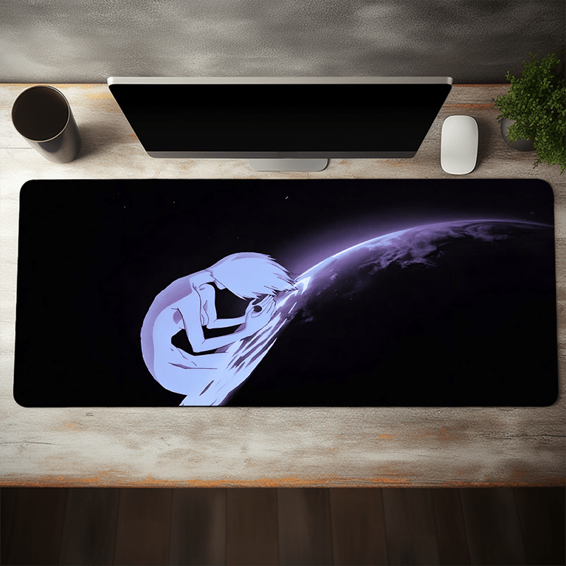 

Anime Girl Mouse Pad, Large Gaming Desk Mat, Office Desk Pad, Natural Rubber Non-slip Oblong Keyboard Pad For Boys Girls Friends 35.4x15.7 Inch