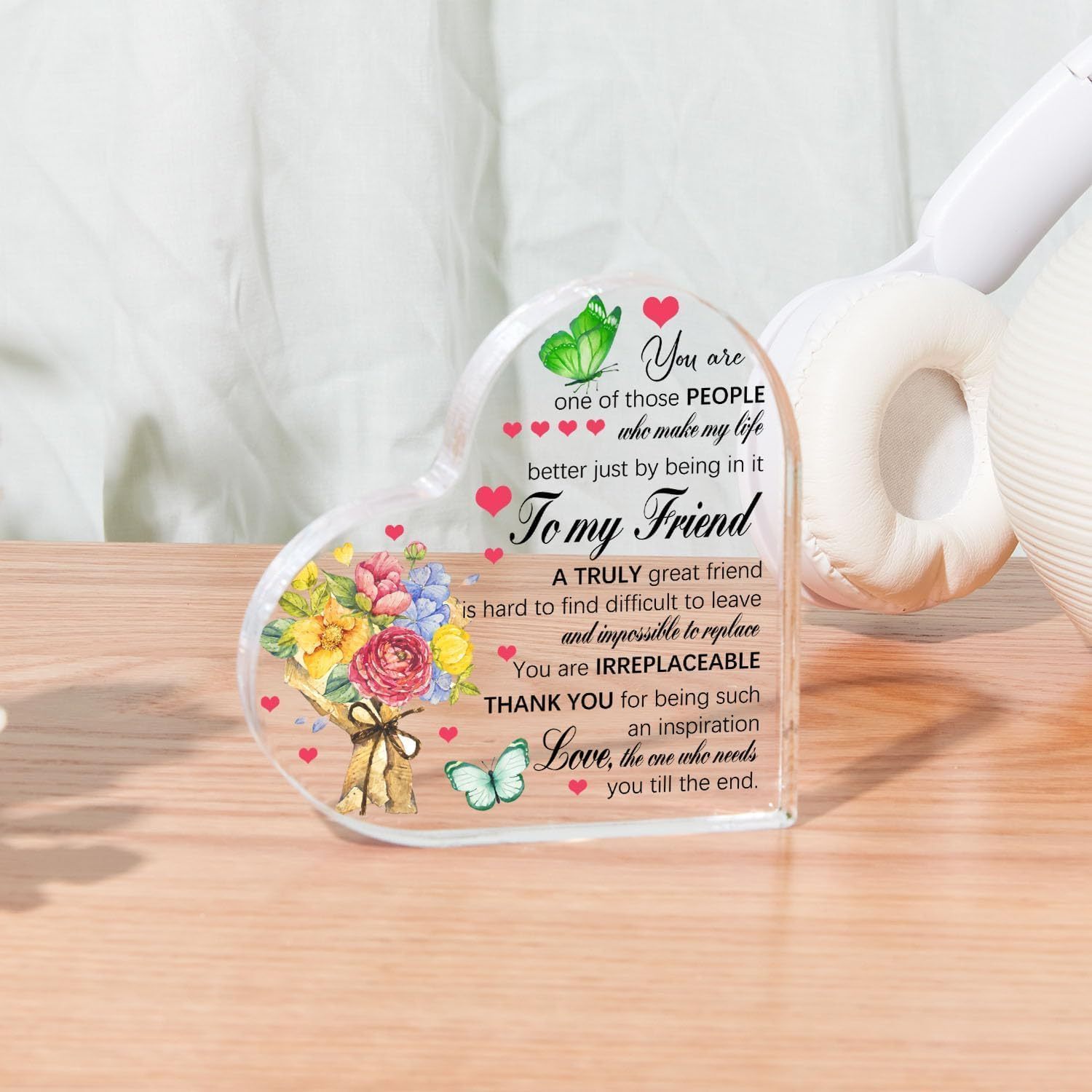 1pc, Heart Shaped Plaque, Desktop Decoration, An Irreplaceable Symbol ...