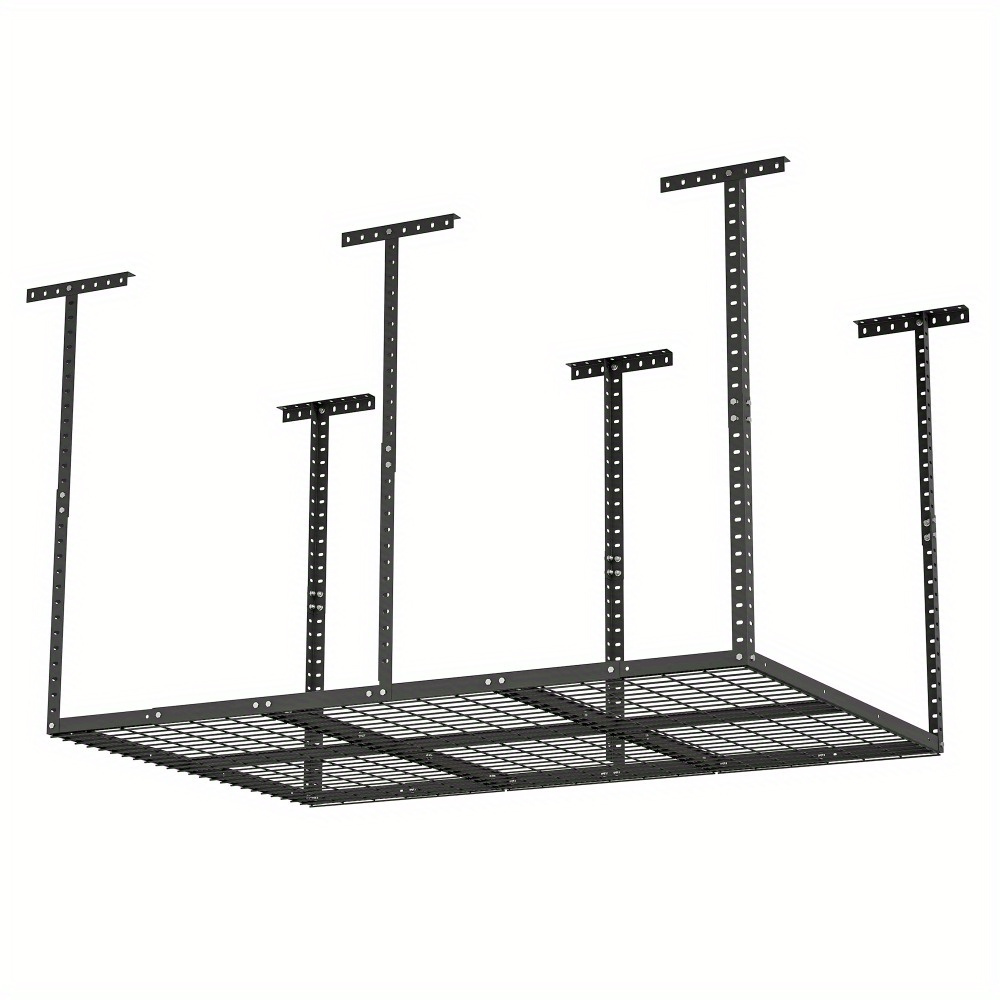 4x6ft Heavy Duty Adjustable Overhead Garage Ceiling Storage Rack ...