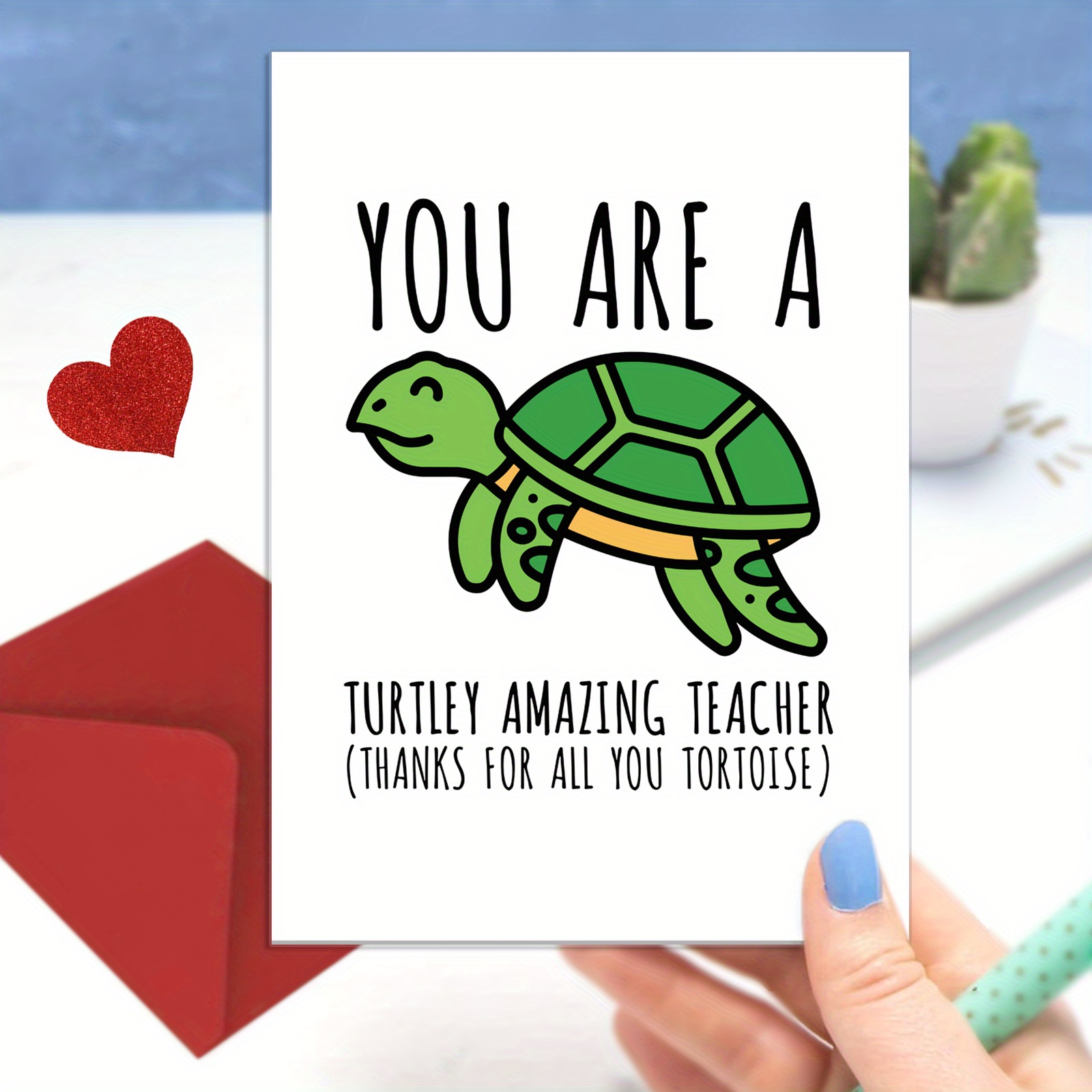 

1pc Teacher Appreciation , Humorous You , Greeting For , , Instructors