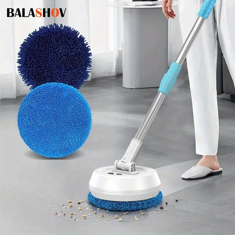 cordless electric mop for floor cleaning electric spin mop 2 in 1 wet and dry electric mop lightweight rechargeable floor scrubber for hardwood tile floors home car roof door windows