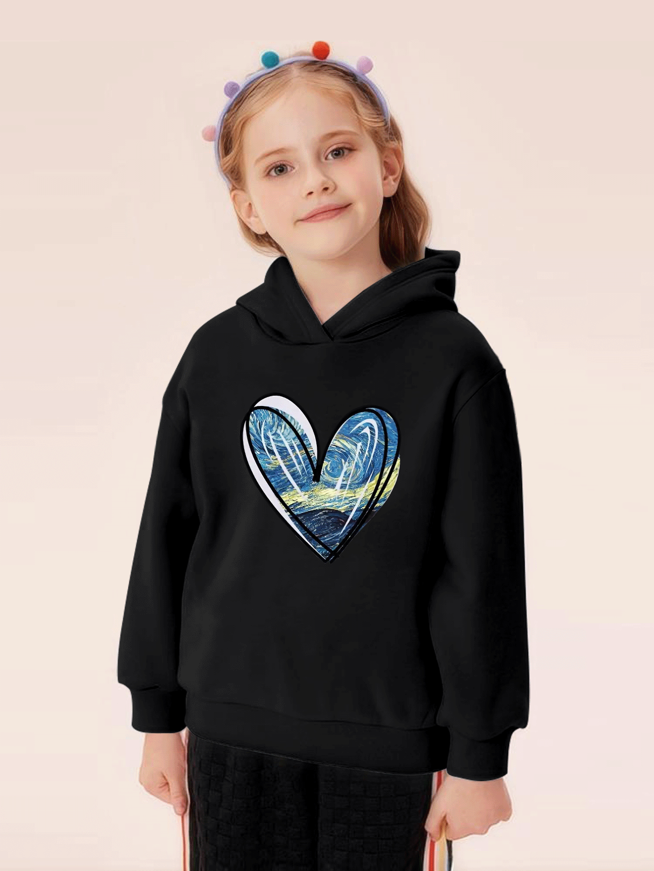 9090 girl Rip Print Hoodie 9090 girl_TOPS – YZ