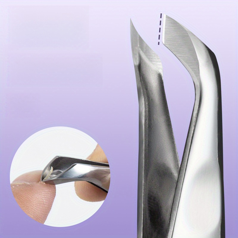 TEMU Professional Stainless Steel Cuticle Nipper With Sharp Blade - Odorless, Precision Manicure & Pedicure Tool For Dead Skin And Callus Removal