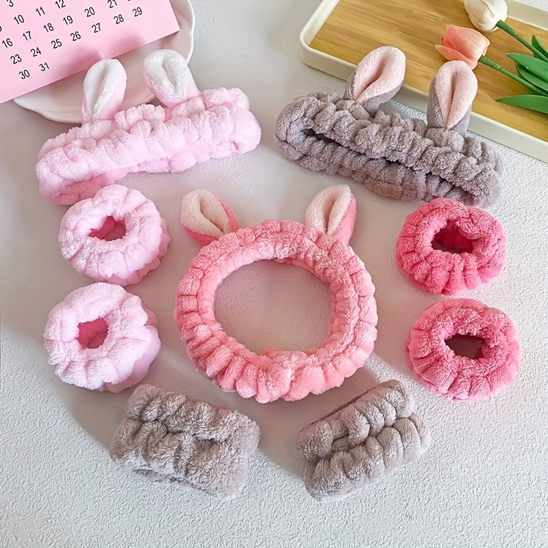 【ENGBROX】adorable ribbon hairband〜カチューシャ#日本未入荷 ウサギ耳付きヘアバンド ピンク （ウサギ耳【ピンク