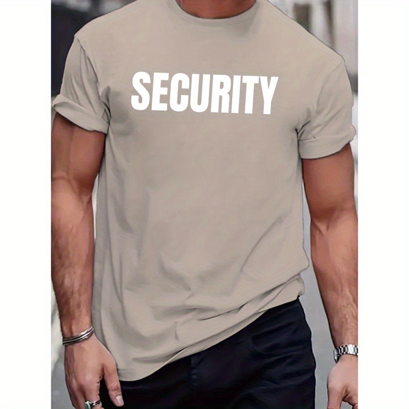 

Safety Protection Security Fitted Men's T-shirt, Sweat-wicking And Freedom Of Movement