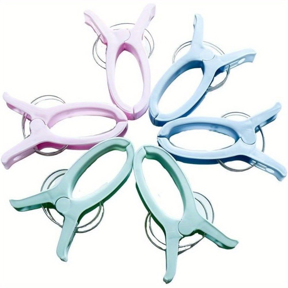 

Extra Large Quilting Clamps: 6 Plastic Clips For Sewing, Binding, And Crafting Projects - 5 Inch Wide Opening Keeps Fabric Secure