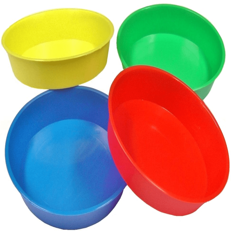 

4- Plastic Mixing Bowls For Art And - Diy Painting Pallets For & Oil - Supplies Set