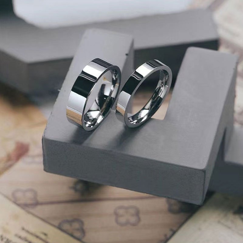 Minimalist Stainless Steel Ring for Couples