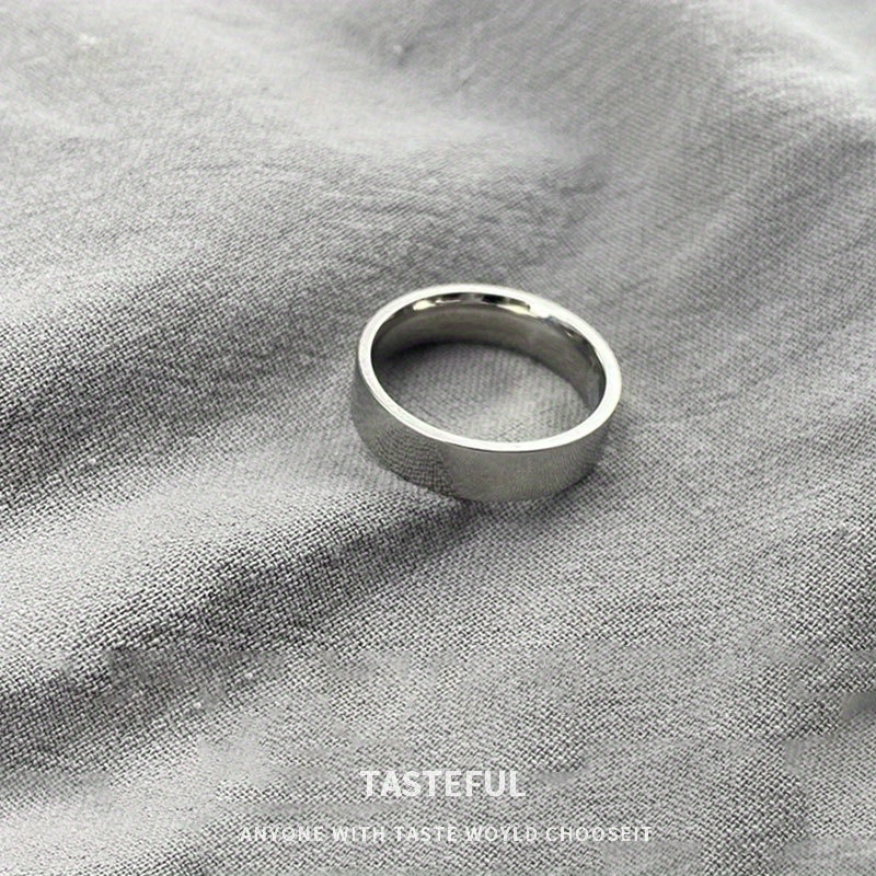 Minimalist Stainless Steel Ring for Couples