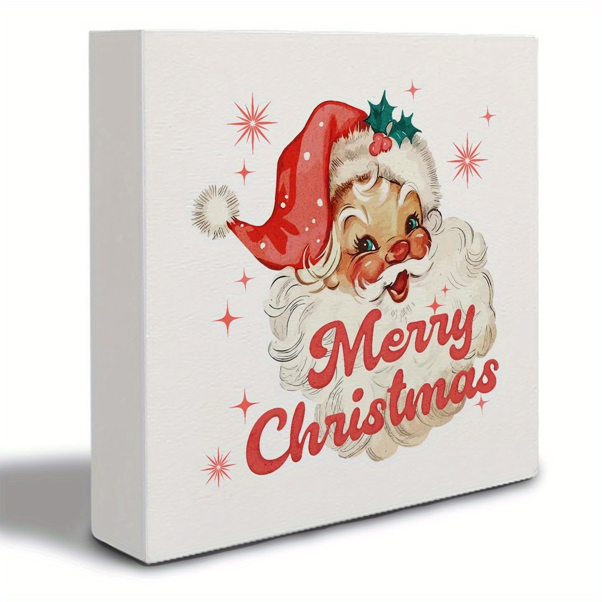 1pc サンタクロース クリスマス pvc フォーム サイン ボックス