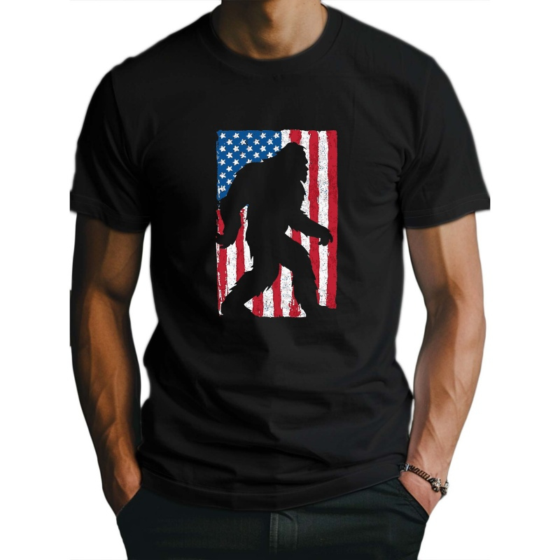 

American Flag Flag Fitted Men's T-shirt, Sweat-wicking And Freedom Of Movement