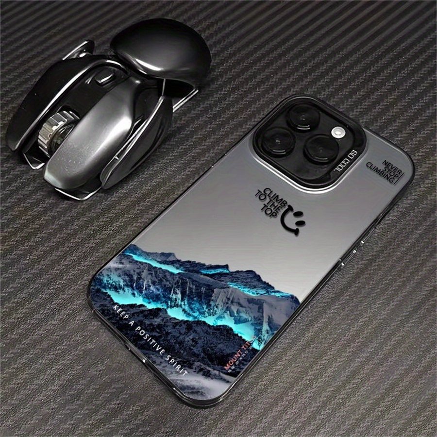 

7/8/11/12/13/14/15/x/xr/xs/plus/pro/pro Max/se2 Case - Moonlight Snow Mountain Pattern Protective Bumper Cover With Shock Absorption And Anti-scratch Design