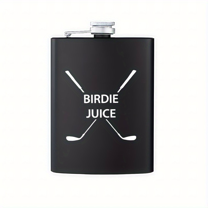 TEMU Juice - 8oz Stainless Steel Matte Hip For Golf Bag, No Electricity Required