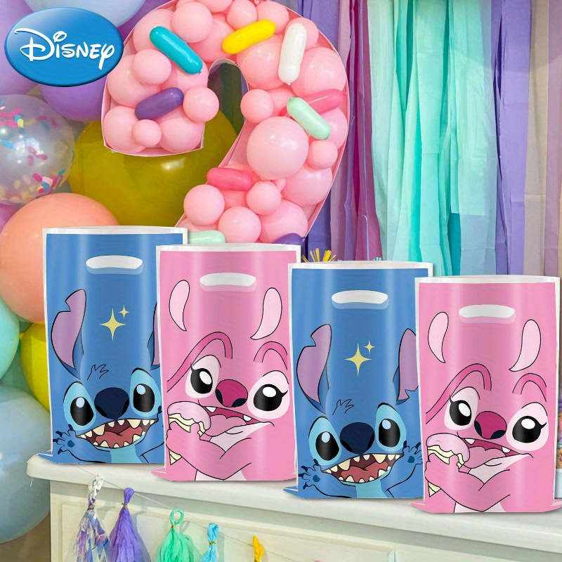 

10-pack Disney Stitch Gift Bags, 6.69x9.84inch, Plastic Birthday Party Favor Bags, Stitch Themed Goodie Bags For Women