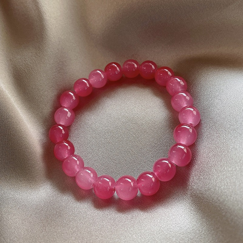 

Chic Pink Beaded Bracelet - Vintage & , Casual Attire Or Vacation