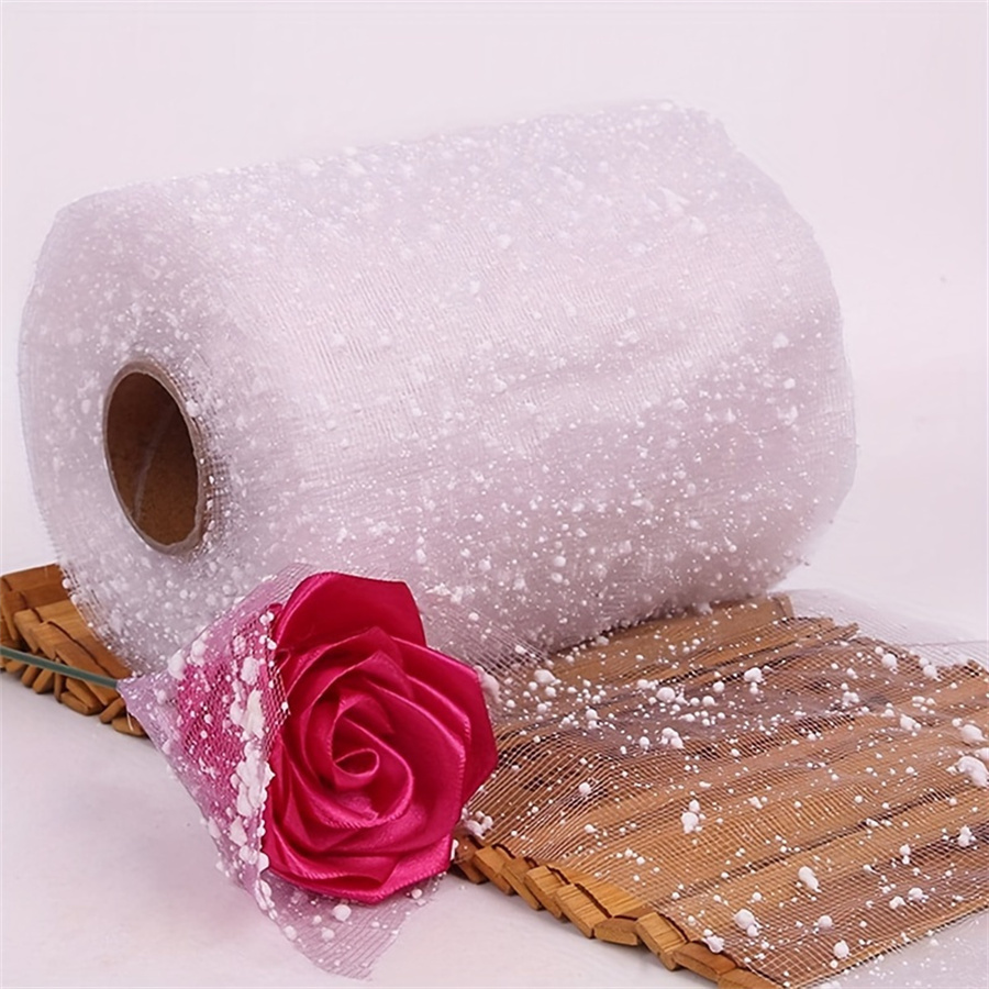 Handcrafted Ribbon Rose Wrapping Paper - Polka , Bouquets & Decorations, Ideal For Home, Office, And Themed Parties