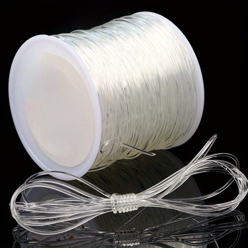 

Elastic Beading Cord, 1mm Thick Premium Stretch String, Jewelry Making Bracelet Thread, Versatile Bead Rope, 100m Roll/spool, Transparent, Suitable For Bouncy Craft Projects.