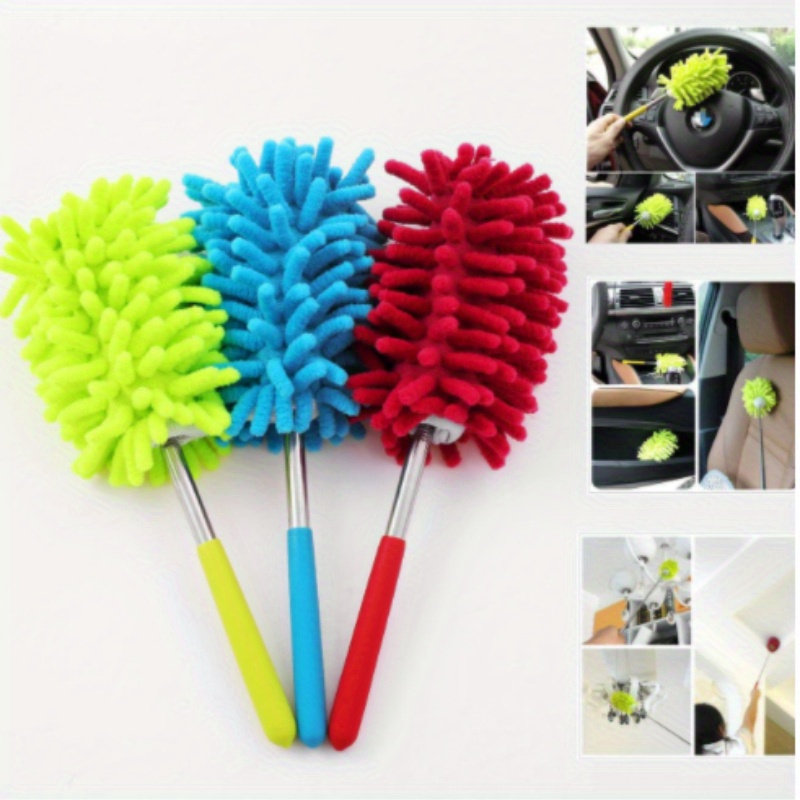 microfiber duster brush for home car cleaning anti static versatile no electricity needed perfect for walls various surfaces