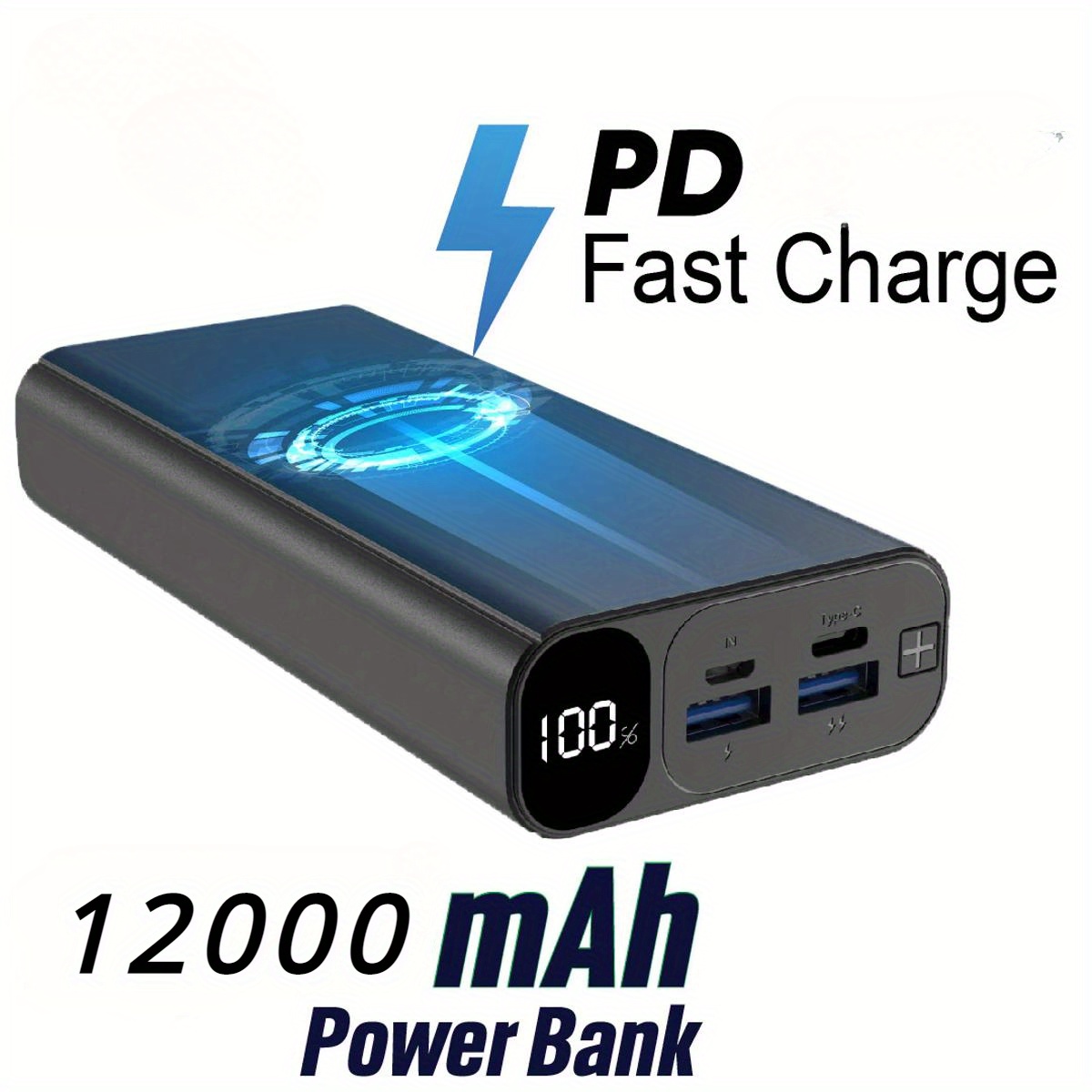 

12000 Mah Fast Charging Power Bank