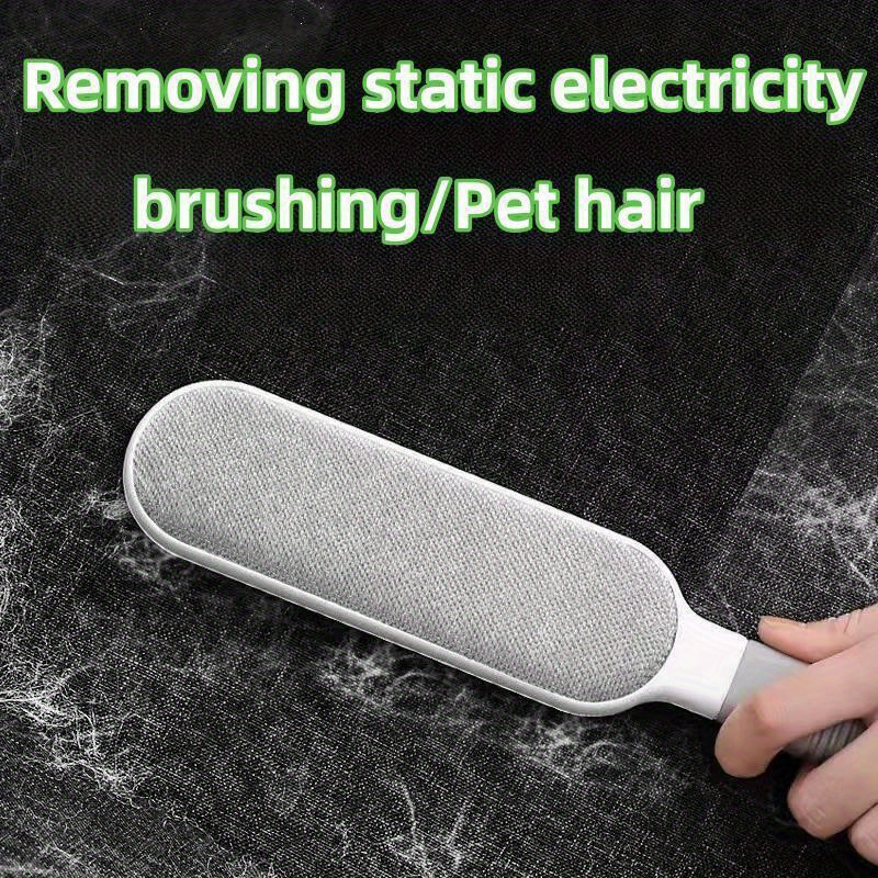 1pc pet hair remover brush reusable lint dusting brush electrostatic fabric shaver handheld dust cleaner for clothes sofa bed plastic material vacuum   sweeper details 1