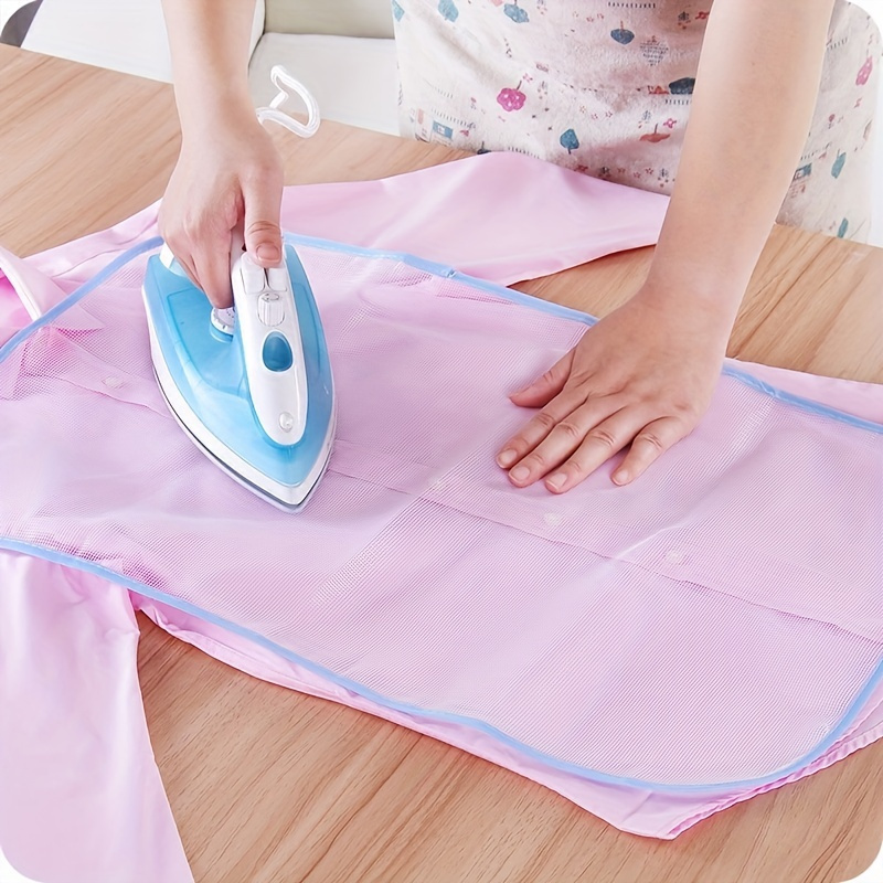 heat resistant fabric ironing mat with mesh design for clothes protection electricity free garment ironing accessory random color details 1