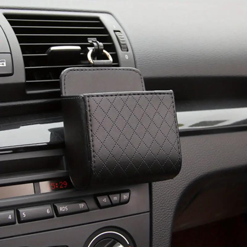 

Pu Leather Car Air Vent Organizer Storage Box - Durable Trunk Accessory Holder For Vehicle Interior