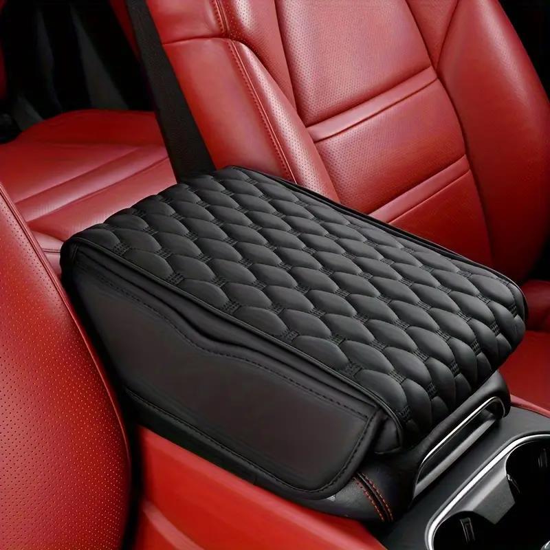 

Fit Luxury Pu Leather Car Armrest Cushion - Memory Foam Center Console Protector, Vehicle Interior Accessory