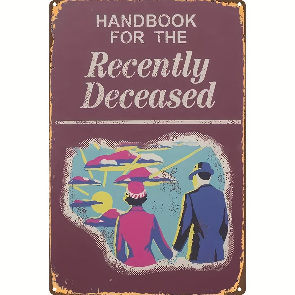 

'handbook For The Recently ' Metal - For , Bar, Kitchen, , Or Decor, 8x12 - Aluminum Art For & Cafes