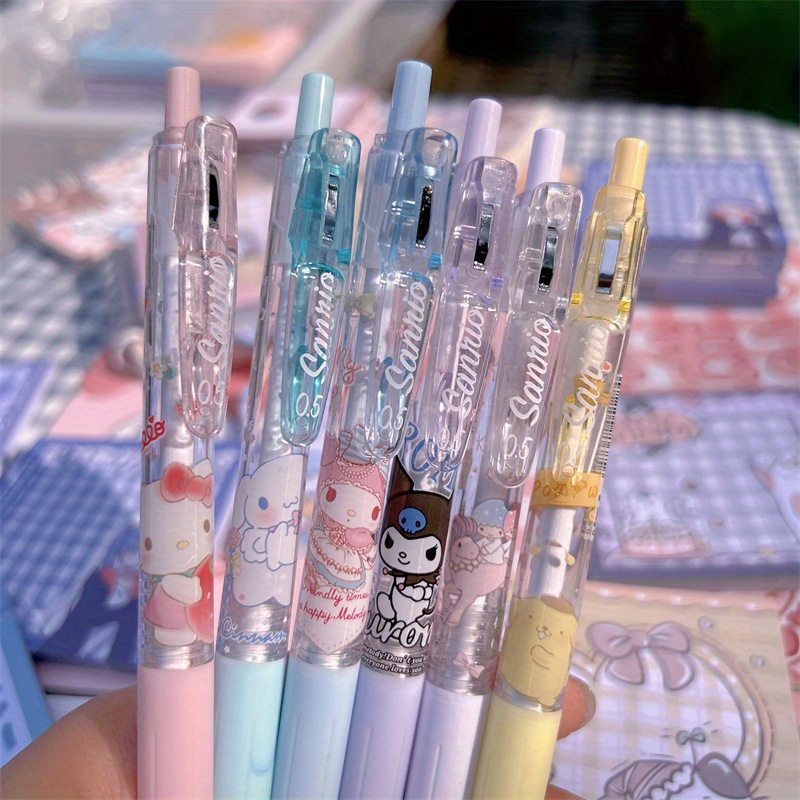 

sleek" Hello Kitty Limited Edition Retractable Gel Pen - High-quality, Cute Cartoon Design, Black Ink