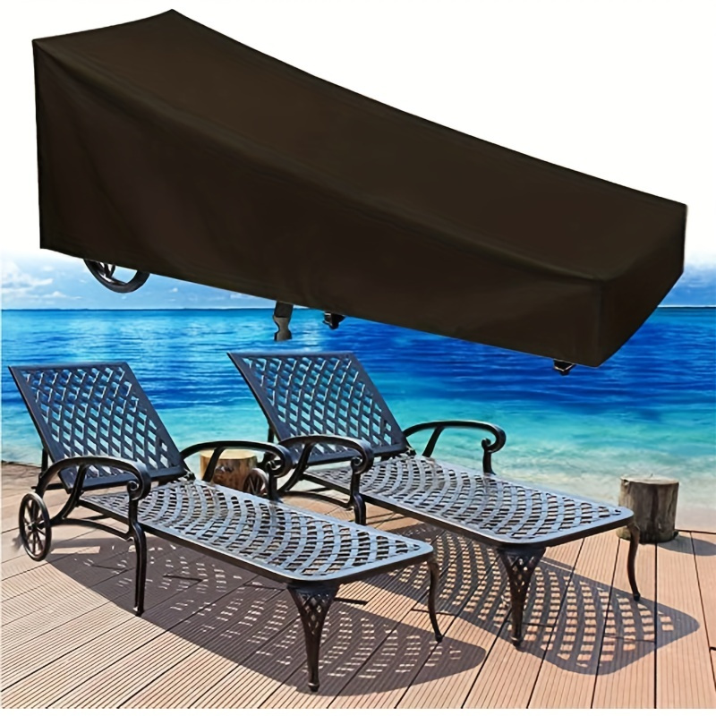 

Heavy-duty Waterproof Chaise Lounge Cover - 420d Polyester, Fade Resistant Outdoor Patio & Beach Chair Protector Outdoor Chair Cushions Patio Chair Cushions