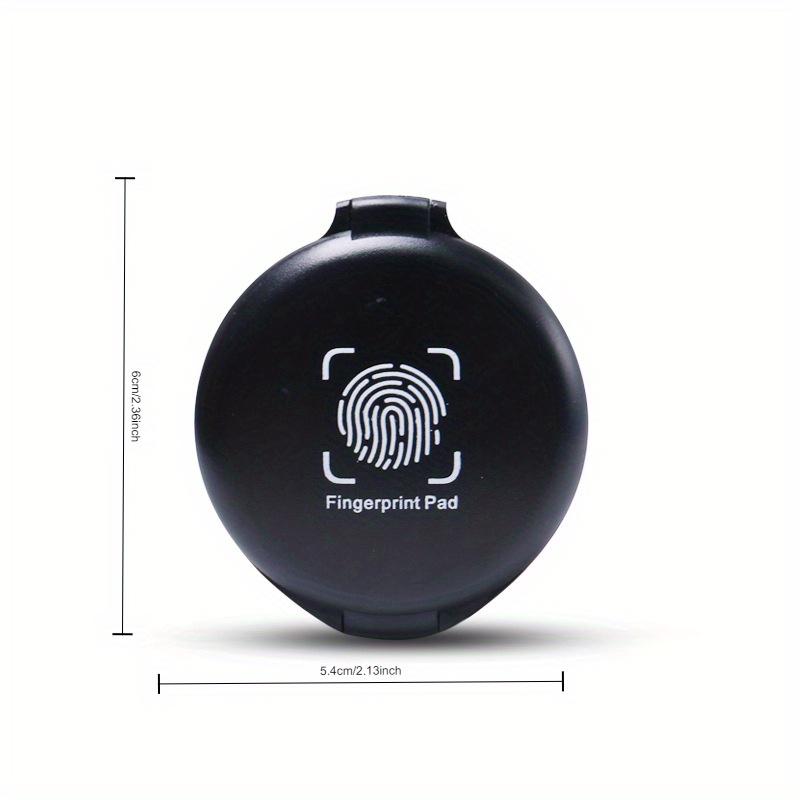 Portable Fingerprint Ink Pad, Clear Fingerprint Impression, No-wash Mini Ink Pad For Bank And Anti-counterfeiting Fingerprint Stamping