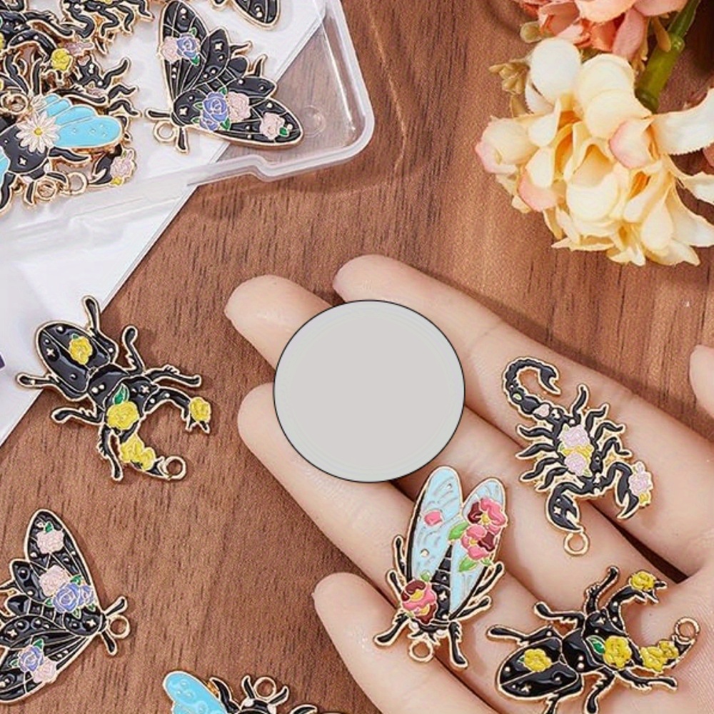 Enamel Charms For Metal Charms Bulk Insect Charms Bulk Moth Charms