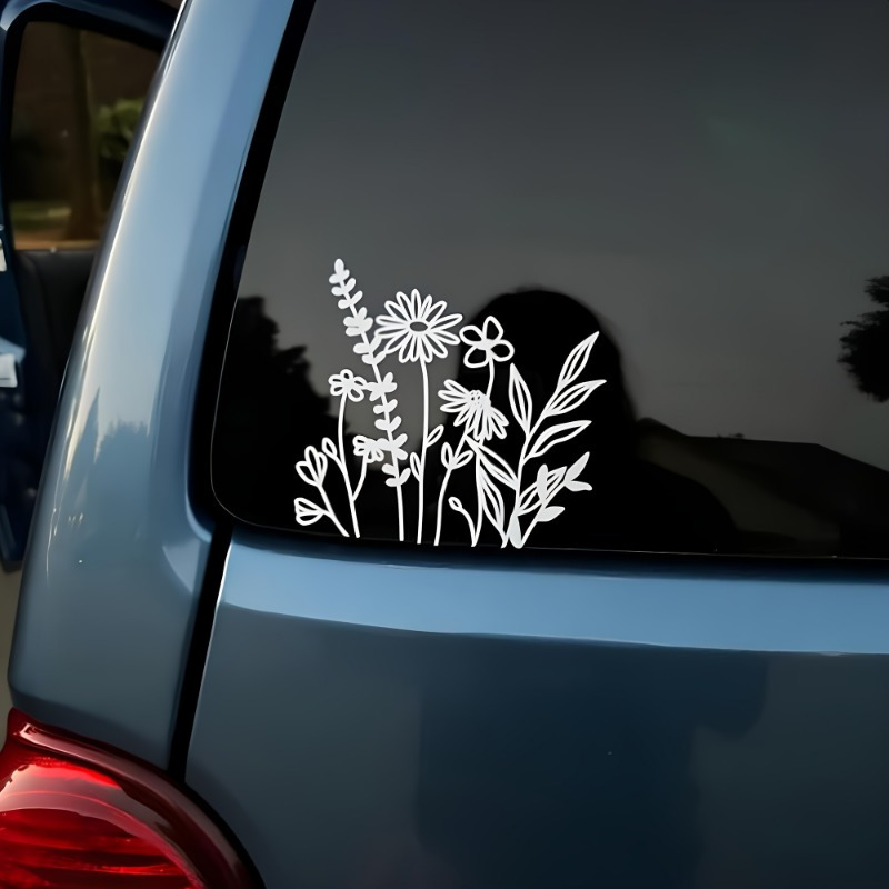 Decals Waterproof Camping Plant Stickers For Window Back Laptop Luggage Tuning Auto Additions Gloss Car Sticker Decal For Women