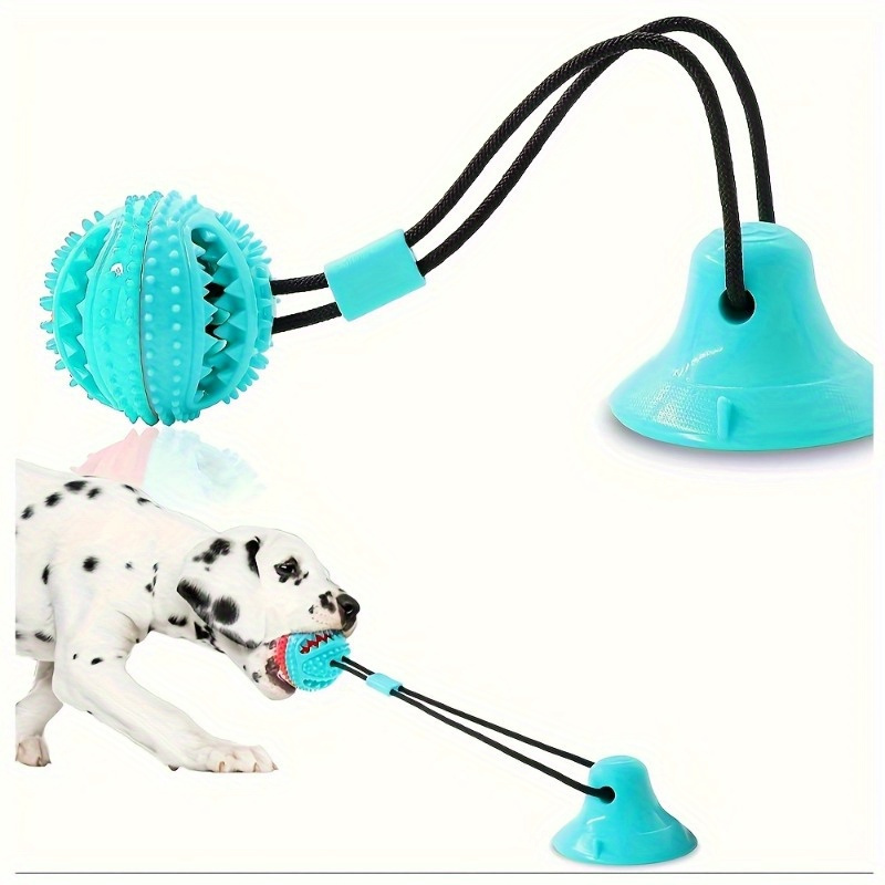 

Interactive Dog Chew Toy For Aggressive Chewers - Teething Rope With Food Dispensing Ball, Ideal For Puppy Training And Boredom , Suitable For All Dog Breeds