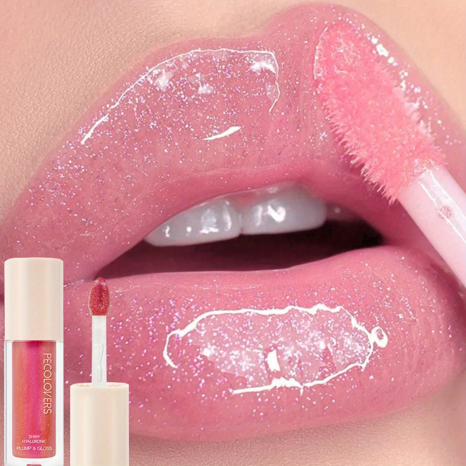 

Glitter Lip Glaze Long Lasting Waterproof Liquid Lipstick Dewy Lip Oil Lip Tint Moisturizing Lip Balm Highly Pigmented Makeup