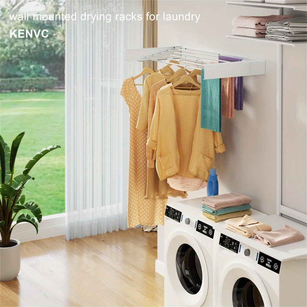 Vertical Pull Out Drying Dryaway Racks Laundry Room Clothes Drying